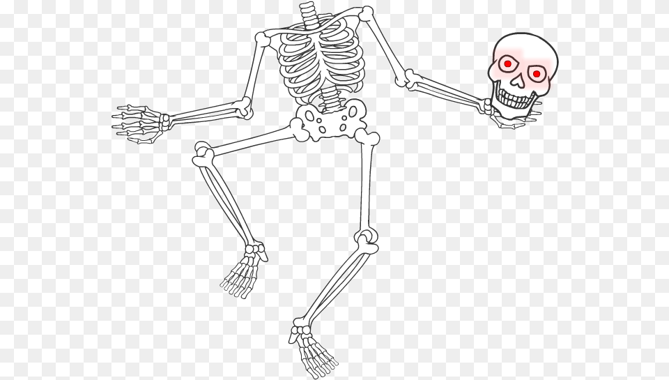 Skeletonani 1024 Cartoon, Skeleton, Bow, Weapon, Smoke Pipe Png