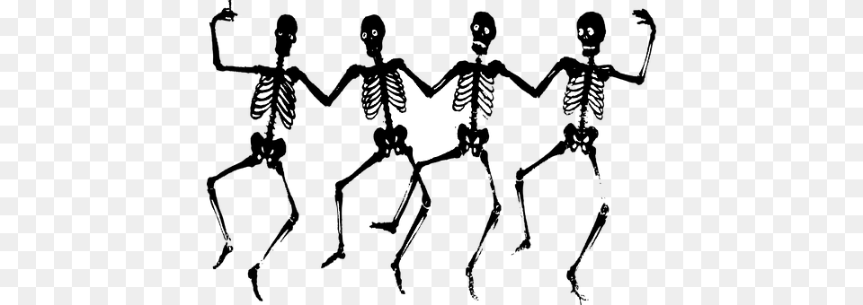 Skeletons Silhouette, Leaf, Plant, Adult Free Transparent Png