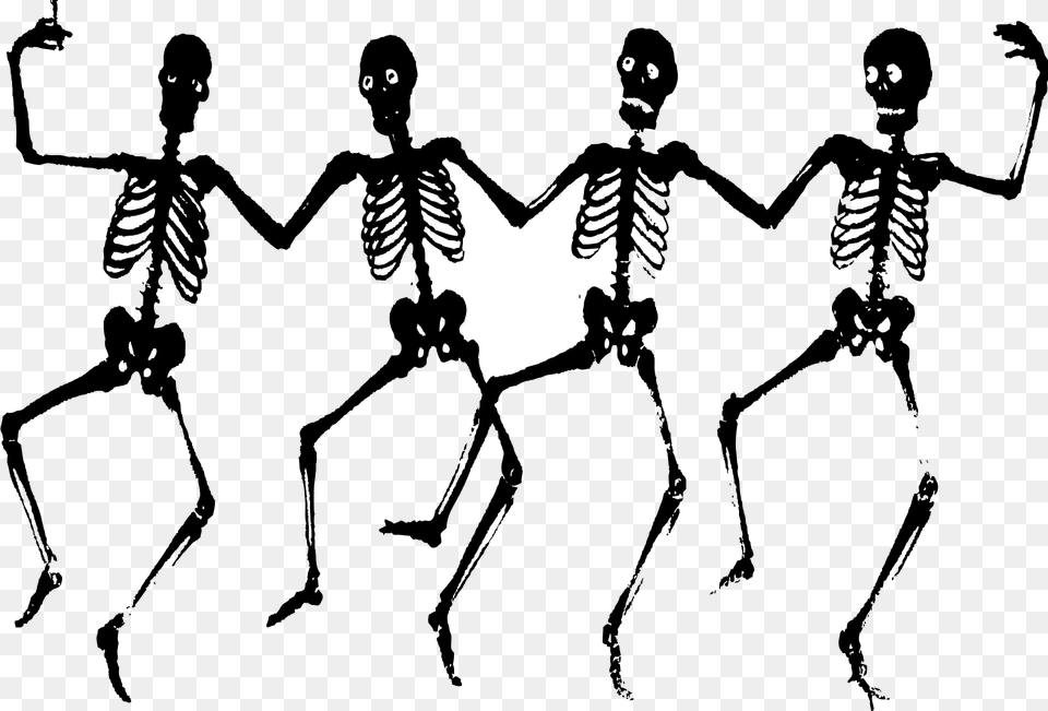 Skeletons Clipart, Person, Skeleton, Head, Face Png