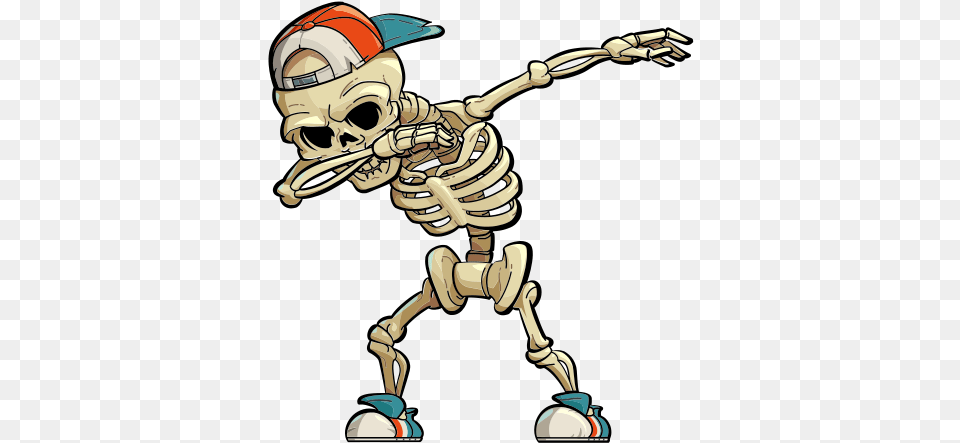 Skeletons Dancing Halloween Wall Sticker Dabbing Skeleton, Person, Face, Head Png Image