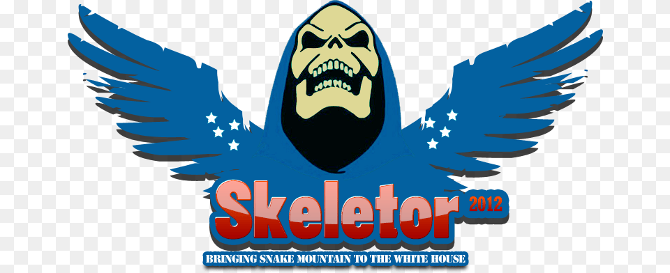 Skeletor For President Skeletor He Man, Logo, Symbol, Person, Face Png Image
