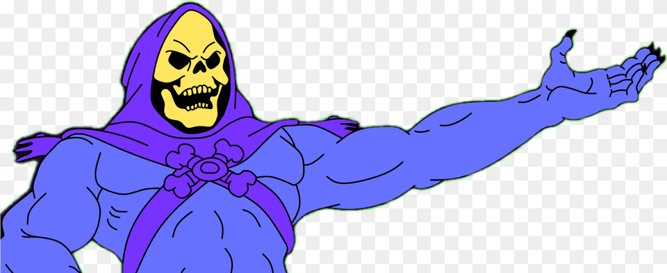 Skeletor Sticker By Skinny Sweaty Man Important Presentation Meme Template, Purple, Face, Head, Person Png