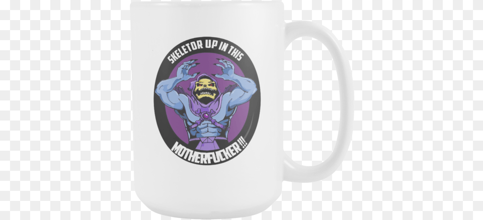 Skeletor Up In This Mother Fcker Myaah Coffee Cup, Beverage, Coffee Cup, Person Png