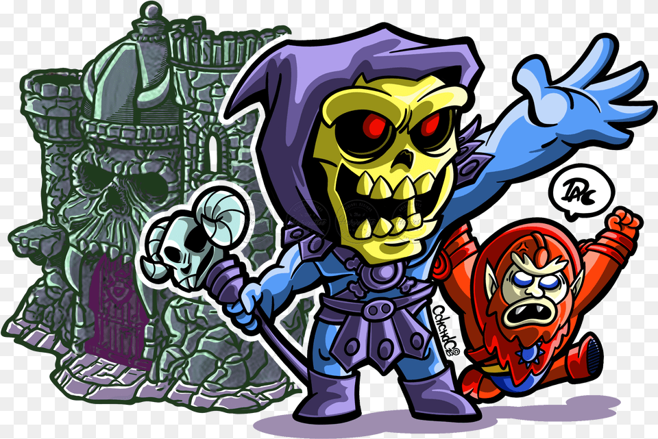Skeletor Y Beast Man Motu Masters Del Universo Animacin Skeletor Free Png Download