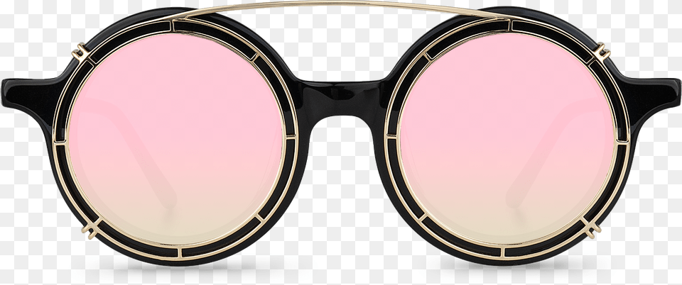 Skelton Golden Round Glasses Circle, Accessories, Sunglasses, Goggles Free Png Download