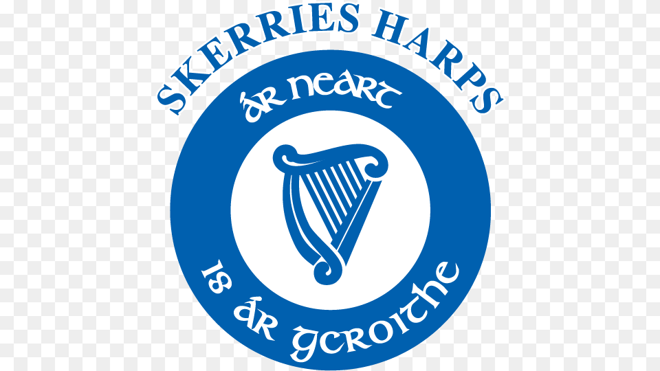 Skerries Harps Gaa, Logo, Musical Instrument, Harp Png Image