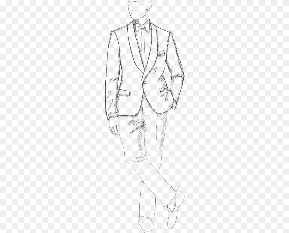 Sketch, Tuxedo, Suit, Clothing, Formal Wear Png Image
