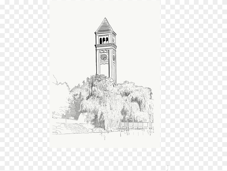 Sketch, Architecture, Art, Bell Tower, Building Free Png Download