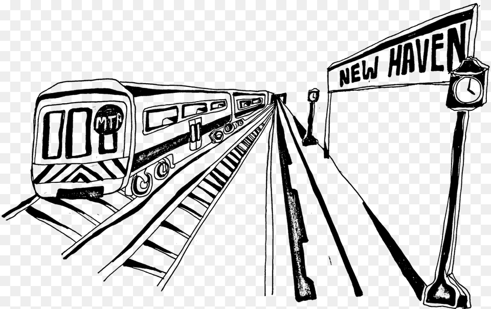 Sketch, Railway, Terminal, Train, Train Station Free Png Download