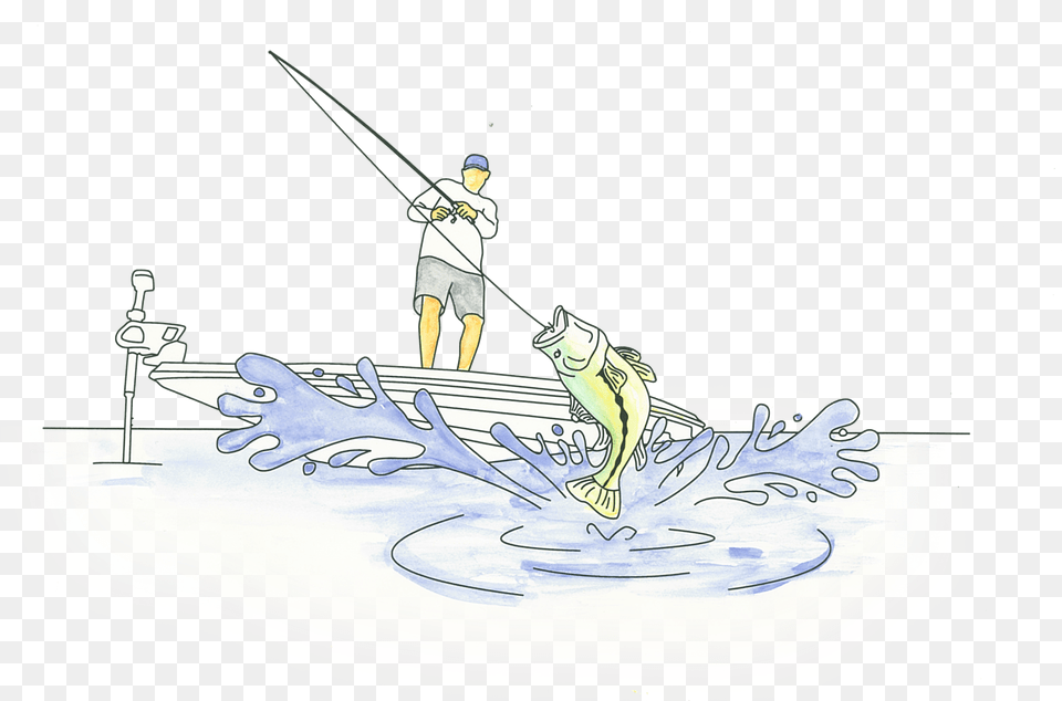 Sketch, Angler, Fishing, Leisure Activities, Outdoors Free Transparent Png