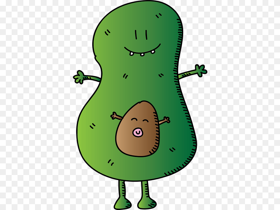 Sketch Avocado Baby Vegetable Guacamole Cartoon Avocado, Applique, Pattern, Disk, Food Free Png