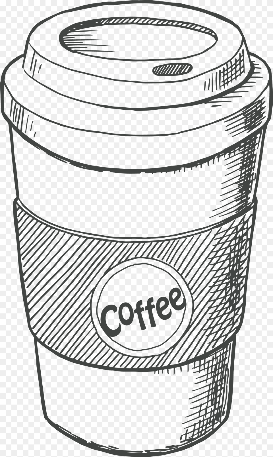 Sketch Coffee Cup Sketch, Bottle, Shaker, Beverage, Coffee Cup Png