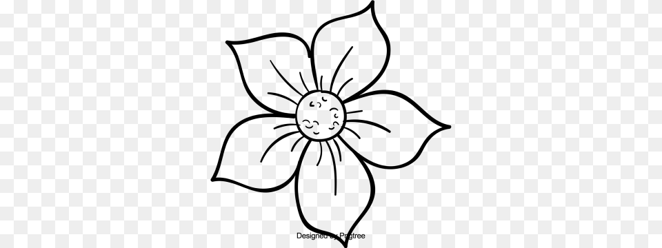 Sketch Flower Images Vectors And Download, Anemone, Plant, Art, Floral Design Free Png