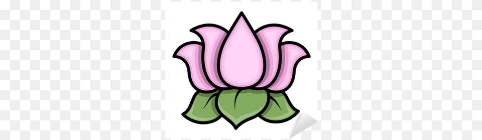 Sketch Of Cartoon Lotus, Plant, Dahlia, Flower, Pottery Free Png Download