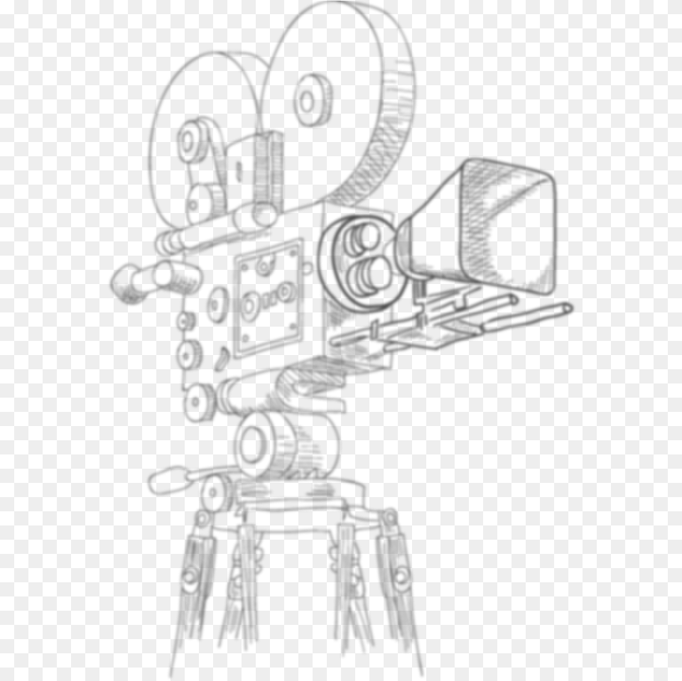 Sketch Of Shooting Camera, Electronics Free Png