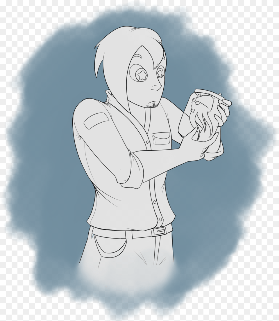 Sketched A Thing For A Friend Featuring Their Character, Art, Person, Publication, Comics Free Png Download
