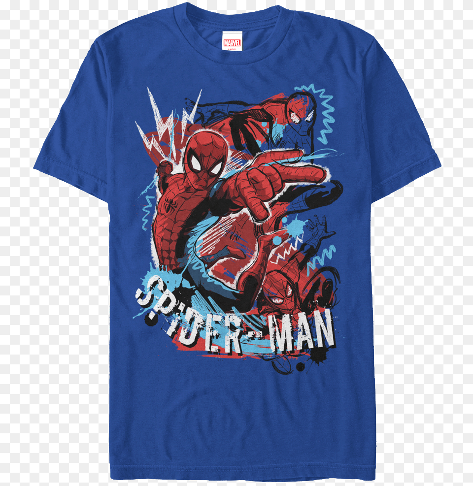 Sketches Spider Man T Shirt, T-shirt, Clothing, Person, Food Png Image