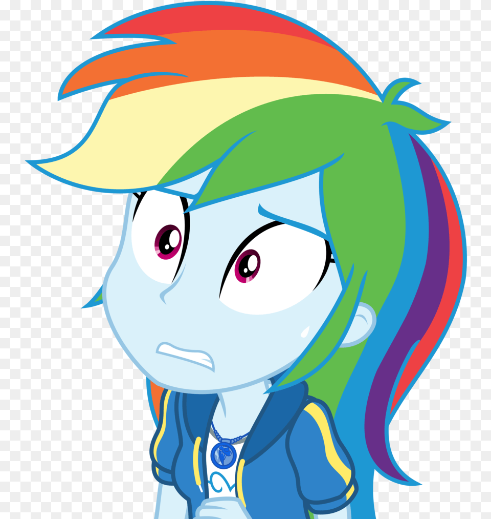 Sketchmcreations Equestria Girls Geode Of Super Speed Equestria Girls Rainbow Dash Scared, Publication, Book, Comics, Person Png Image