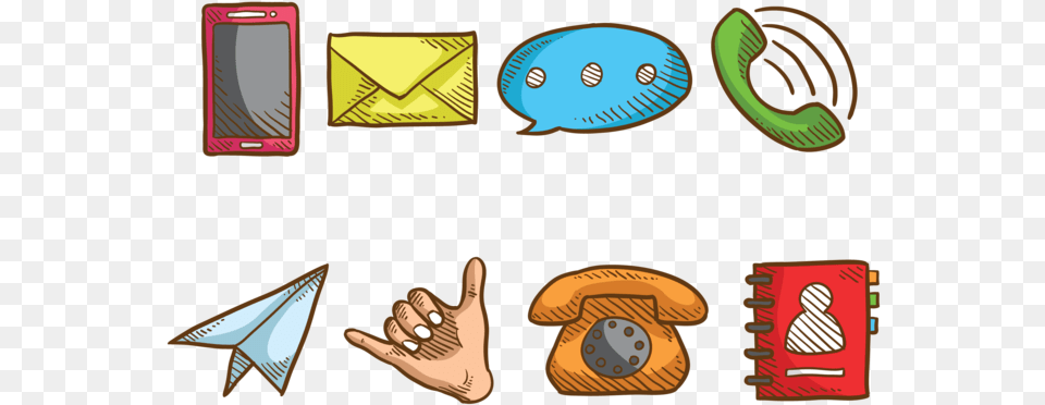 Sketchy Contact Me Icons Vector, Body Part, Hand, Person Free Png