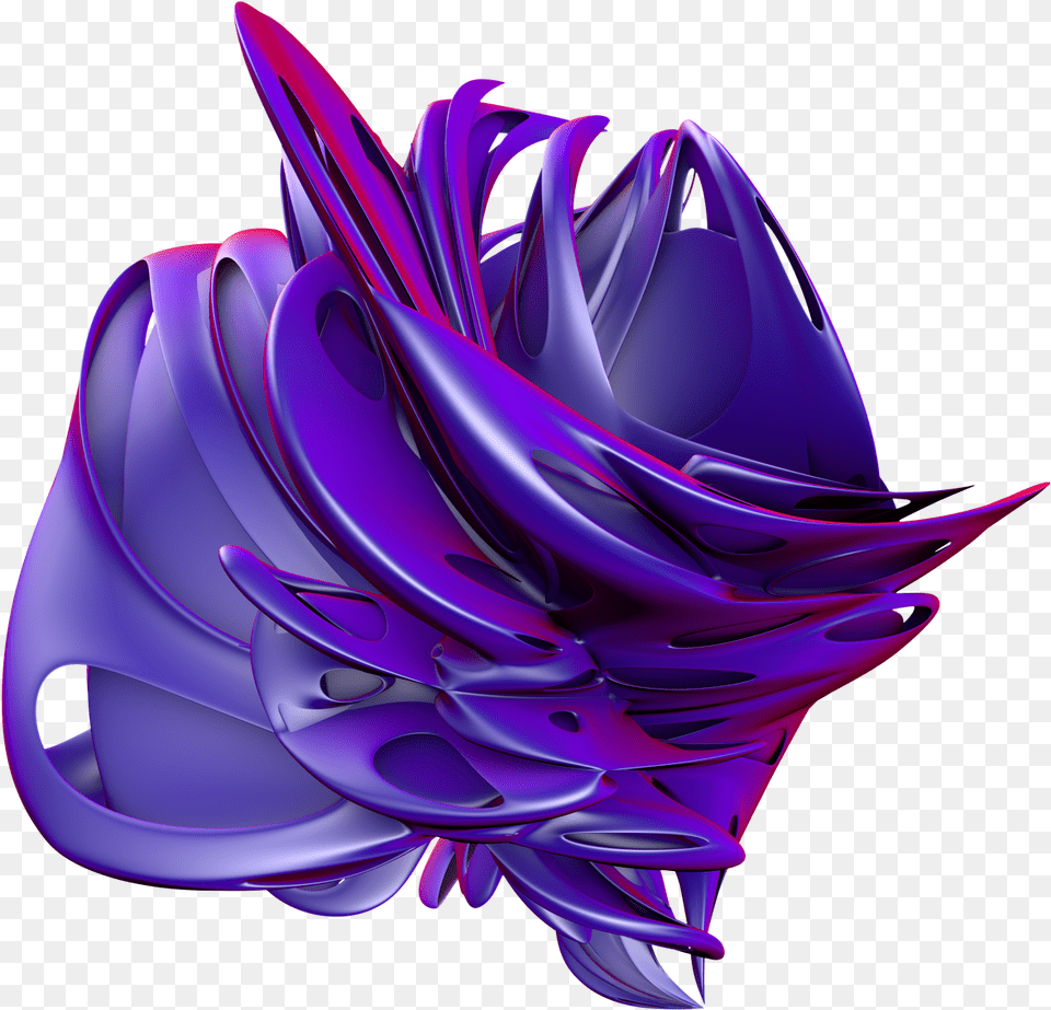 Skew 105 Warped 3d Shapes Abstract Stock Art By Chroma Illustration, Graphics, Purple, Accessories, Ornament Png