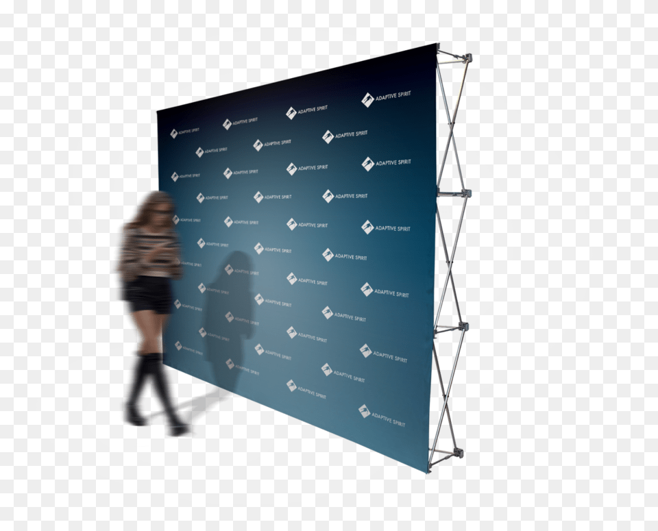 Ski 0388 Step Amp Repeat Banner Sm Paper, Adult, Person, Female, Woman Png