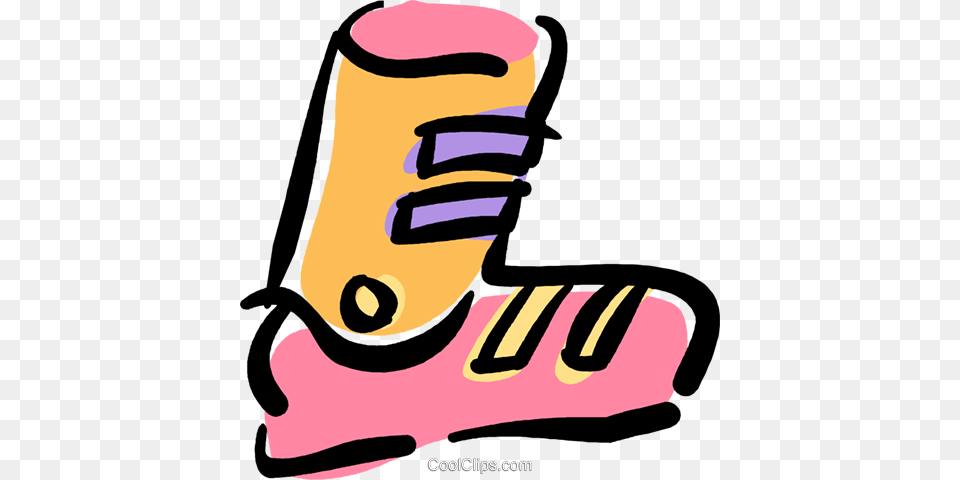 Ski Boot Royalty Free Vector Clip Art Illustration, Clothing, Footwear, Baby, Person Png Image