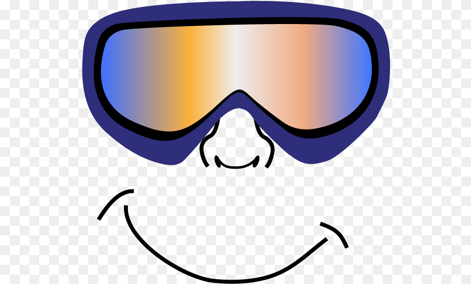 Ski Goggles Face Cartoon Face With Ski Goggles, Accessories, Smoke Pipe Png