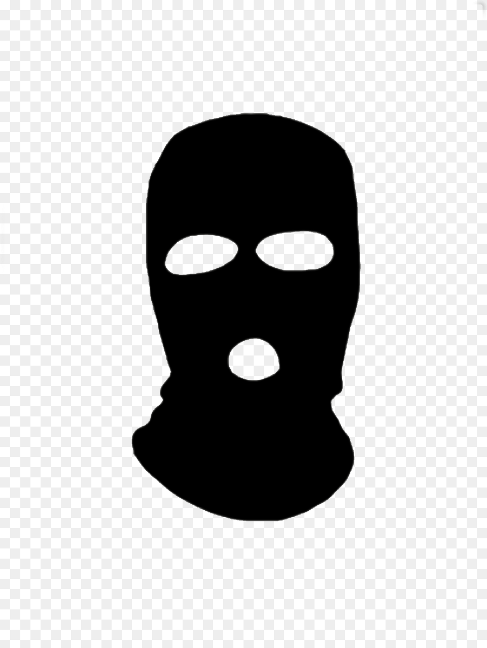 Ski Mask Red Black We Rave Hard, Silhouette, Person, Head, Face Png Image