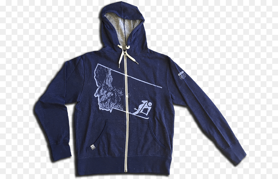 Ski Montana Full Zip Hoodie, Clothing, Coat, Hood, Jacket Png Image