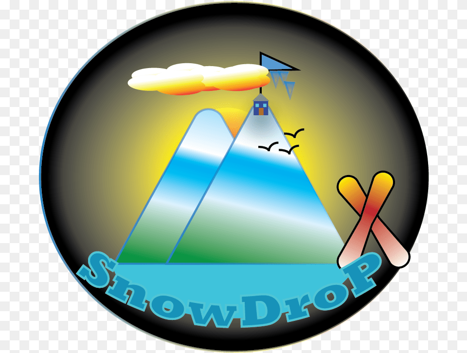 Ski Mountain Logo Circle, Triangle, Clothing, Hat, Disk Free Png