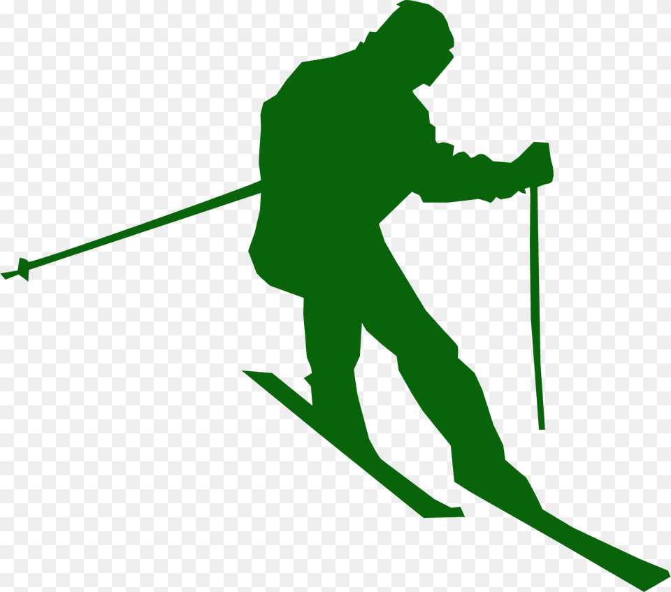 Ski Silhoette Silhouette, Nature, Outdoors, Snow, Leisure Activities Free Png