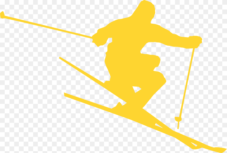 Ski Silhouette, Nature, Outdoors, Sport, Snow Free Transparent Png
