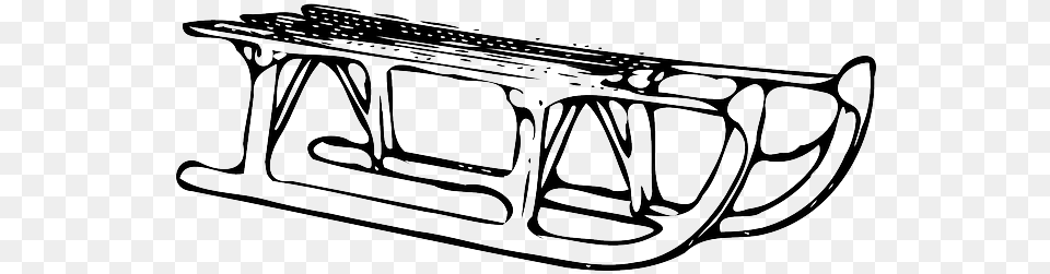 Skid Sleigh Sliding Bed Luge Race Sled Snow Toboggan Clip Art Free Png Download