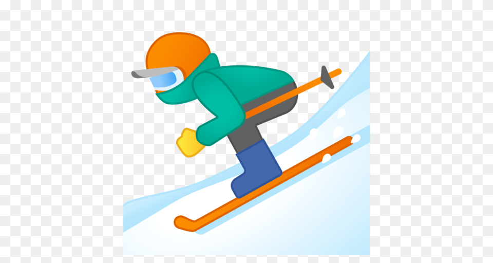 Skier Emoji, Nature, Outdoors, Snow, Leisure Activities Png