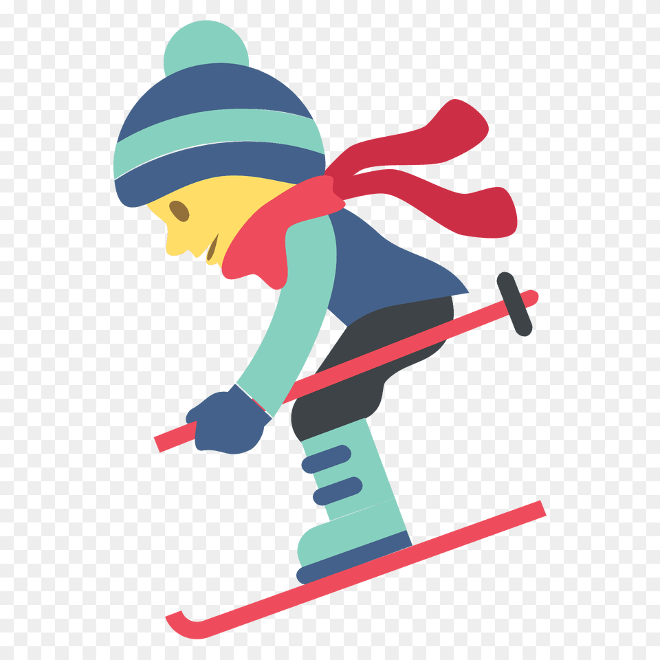Skier Emoji Clipart, Nature, Outdoors, Snow, Cap Png Image