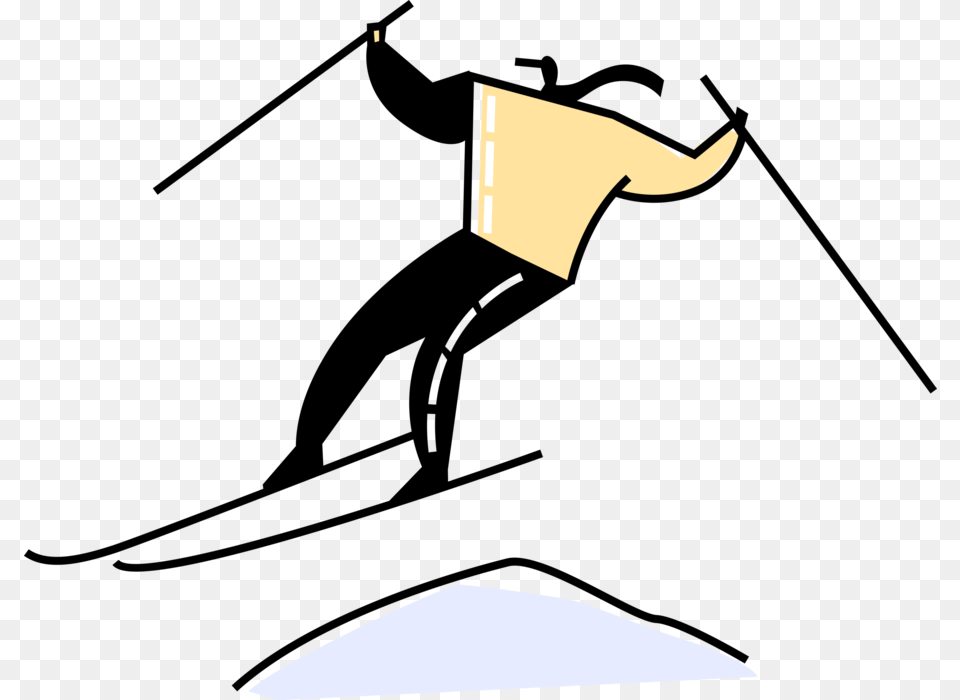 Skier Jumps While Skiing, People, Person, Lighting, Graduation Free Png Download