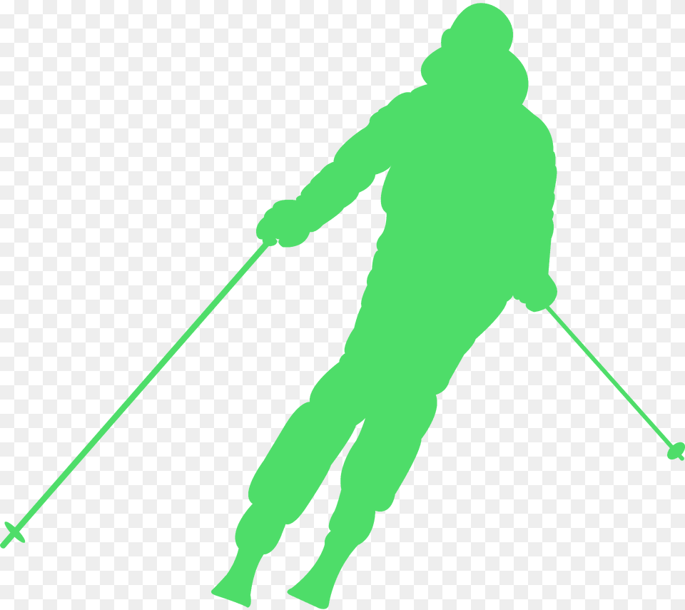 Skier Silhouette, Person, Walking, Adult, Male Free Png Download