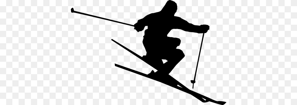 Skiing Gray Png