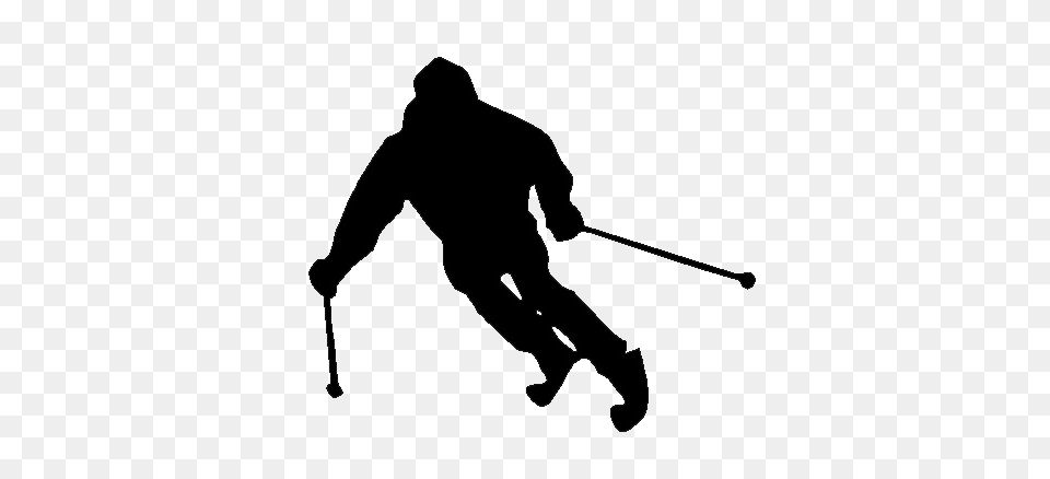 Skiing, People, Person, Walking, Silhouette Free Transparent Png