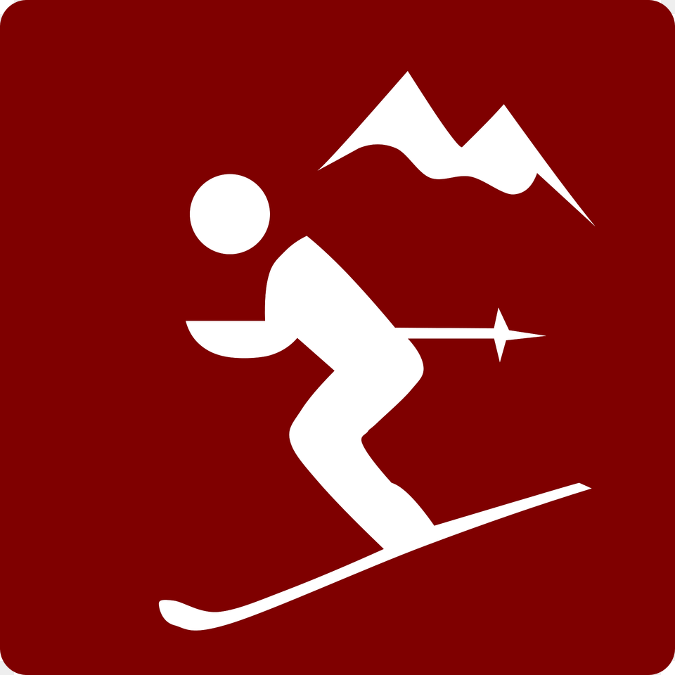 Skiing Clipart, Sign, Symbol, Animal, Fish Free Png Download