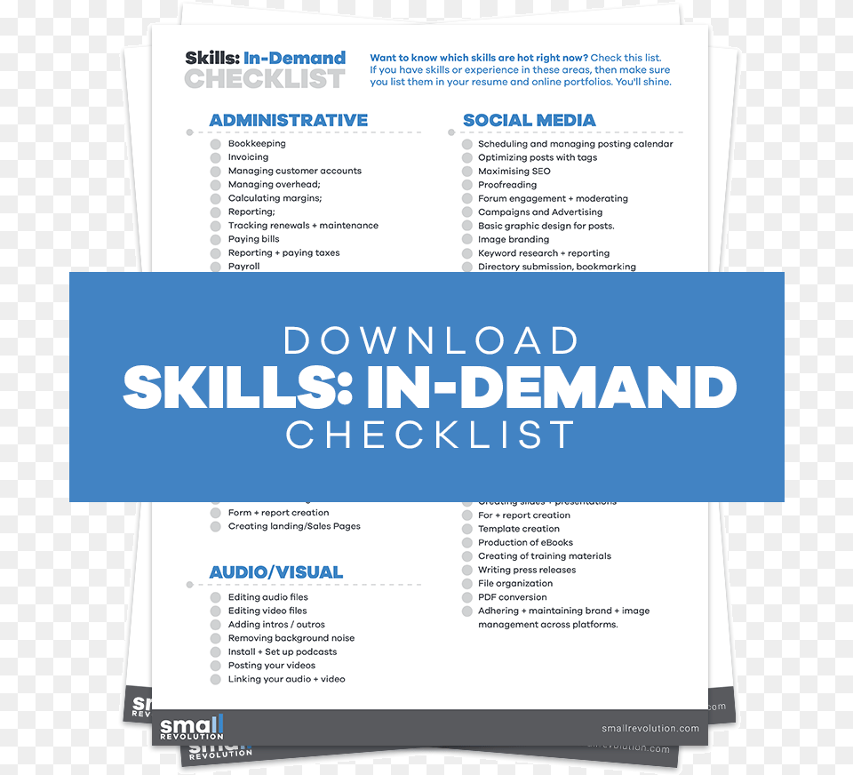 Skills In Demand Checklist, Advertisement, Page, Poster, Text Free Transparent Png