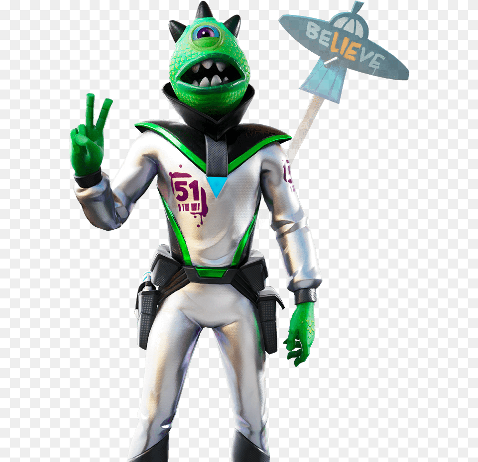 Skin Area 51 Fortnite, Clothing, Costume, Person, Toy Png Image