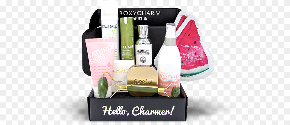 Skin Care Box Boxycharm, Bottle, Food, Fruit, Lotion Free Png Download