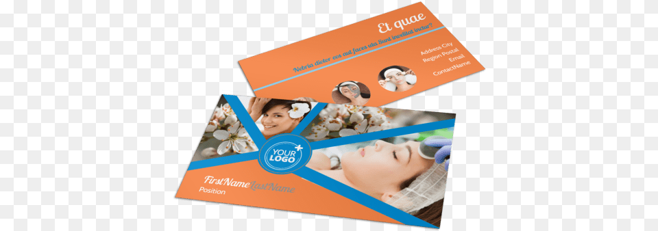 Skin Care Business Card Template Preview Flyer, Advertisement, Poster, Adult, Person Png