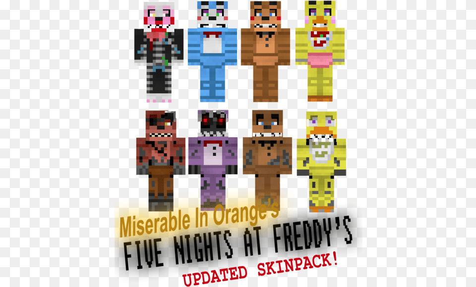 Skin De Minecraft De Five Nights At, Person Free Transparent Png