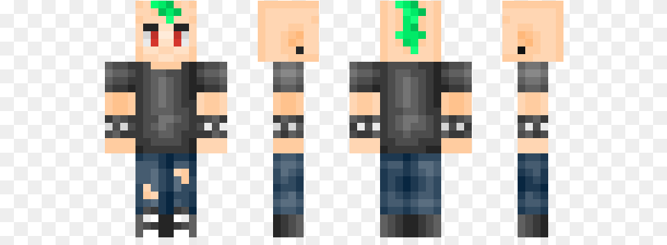 Skin Minecraft Punk Rock Png