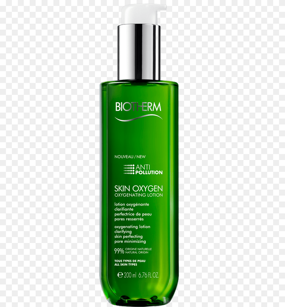 Skin Oxygen Anti Pollution Oxygenating Lotion From Biotherm Skin, Bottle, Cosmetics, Perfume, Shampoo Free Png