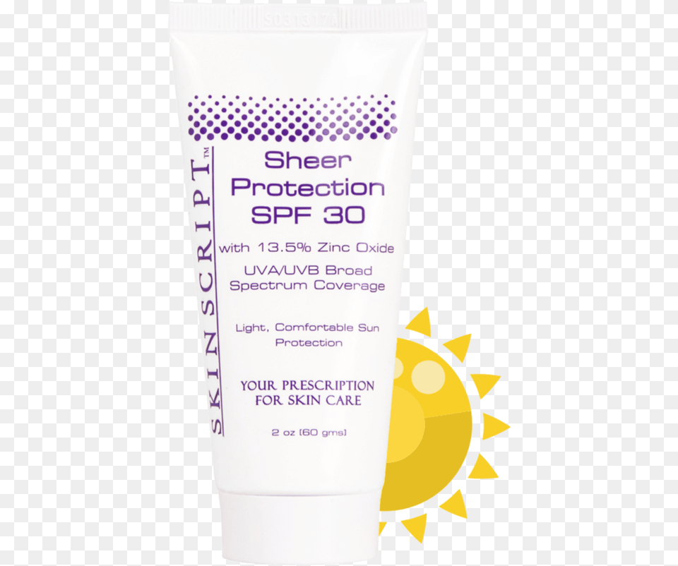 Skin Script Sheer Protection Sunscreen Spf30 Cosmetics, Bottle, Lotion, Shaker Free Png Download