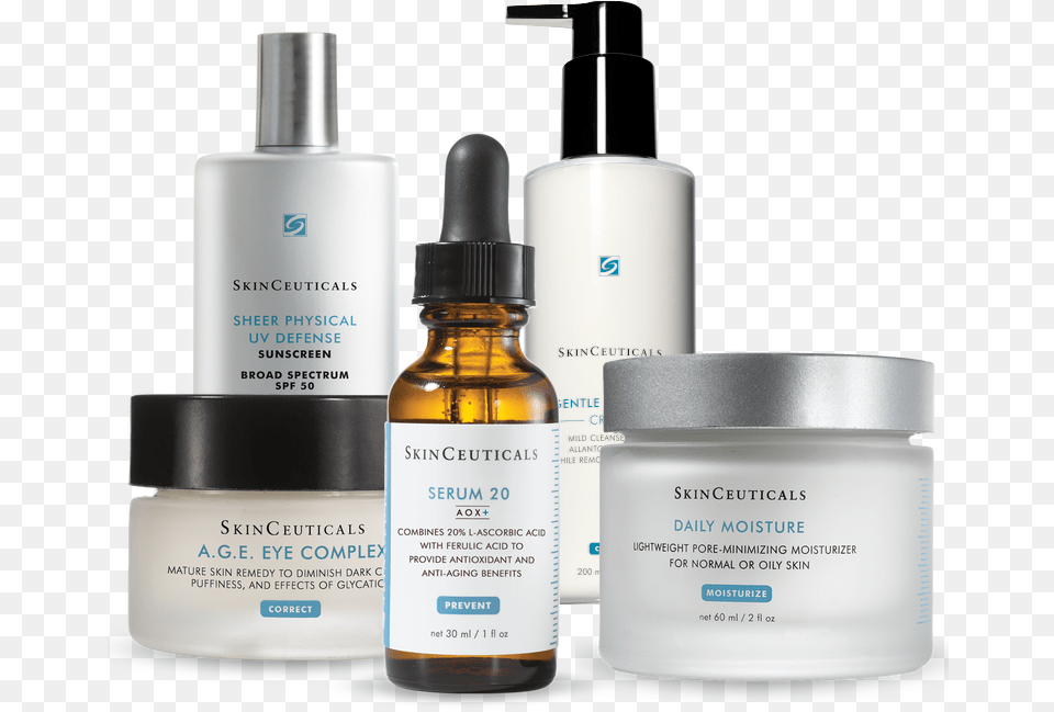 Skinceauticals Products Dermatology Specialists Skincare Item, Bottle, Lotion, Cosmetics, Perfume Png Image