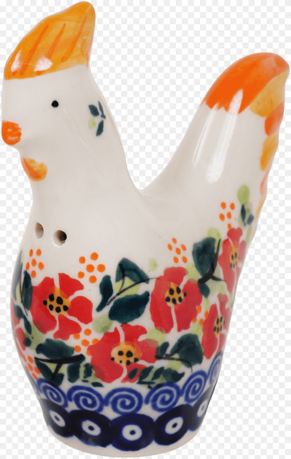 Skinny Chicken Saltpepper Shaker Rooster, Art, Porcelain, Pottery, Figurine Png